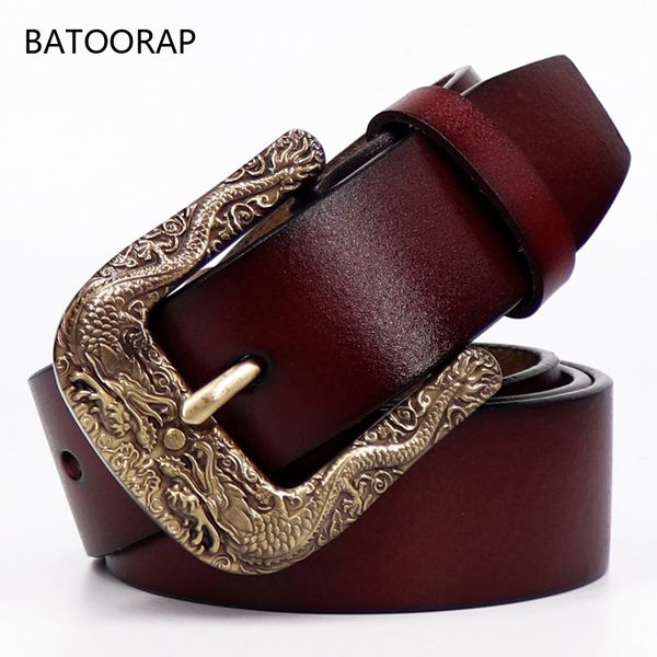 

2018 arrogance belt men's belts solid copper buckle man's genuine leather strap for jean belt, Black;brown