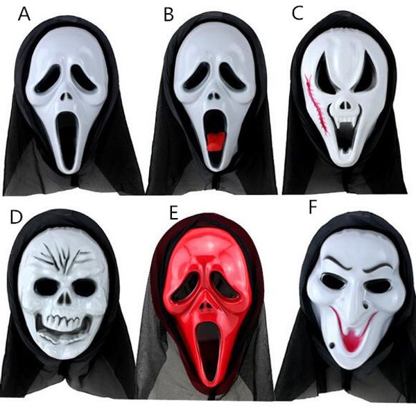 

scary ghost face scream mask creepy for halloween masquerade party fancy dress costume