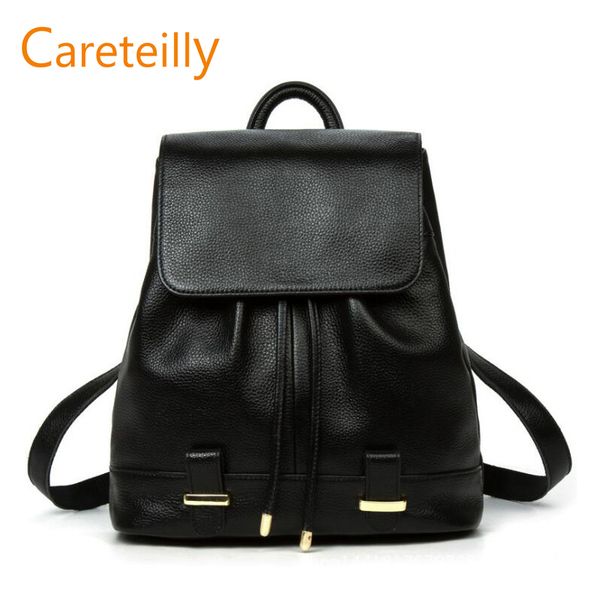 

genuine leather backpack for women elegant ladies travel school shoulder bag