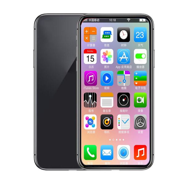 

5 8inch andriod phone ix x 1gbram 8gbrom mtk6580 quadcore 8mp 3g wcdma face id andriod o ealed box fake 4g di played martphone