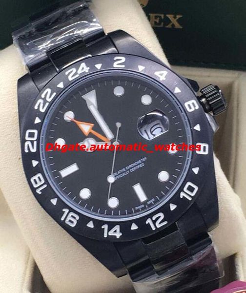 

selling luxury watches 2 style ii black pvd stainless steel 216570 polar white dial 42mm automatic fashion brand men's watch wristwatch, Slivery;brown