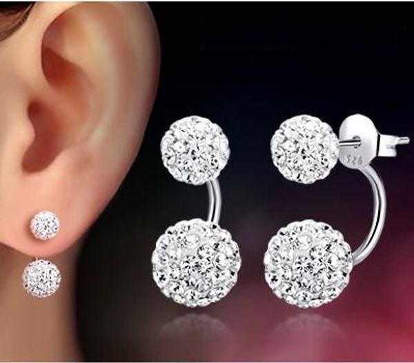 

promotion wholesale 30% silver plated fashion u bend earring shiny shambhala ladies`stud earrings jewelry allergy wholesale, Golden;silver