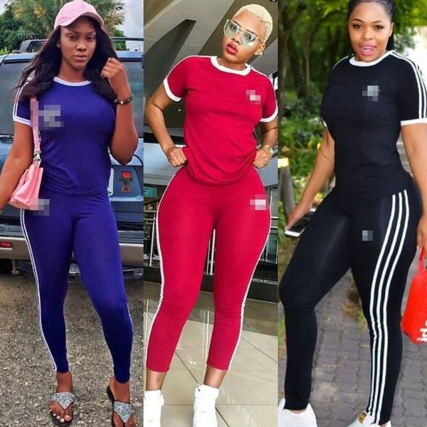 

Женщины Две Части 2018 Осень И Зима Мода Печати С Коротким Рукавом Брюки Twinset Движен