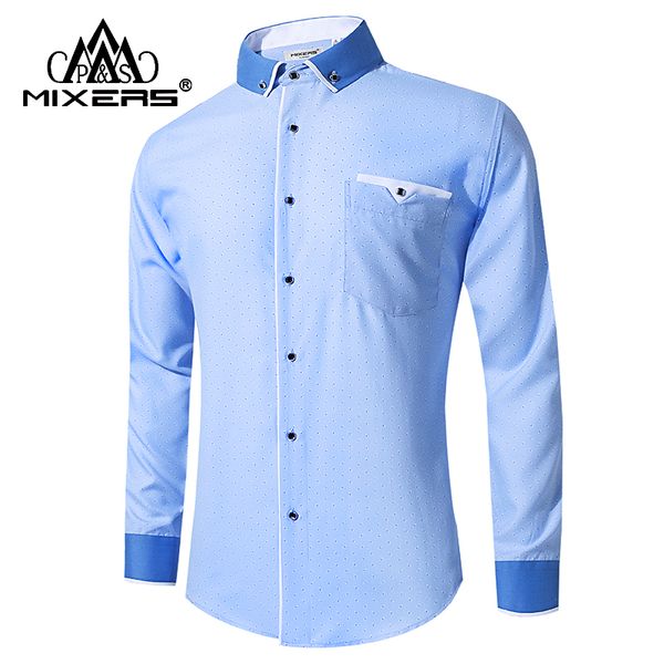 Mens blue dress shirt