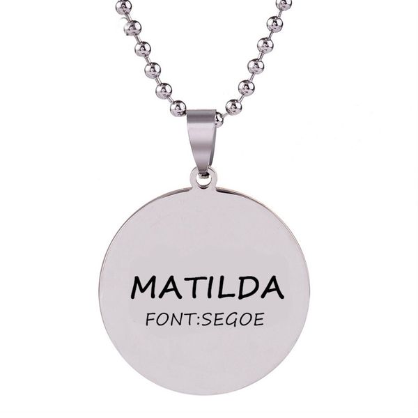collier argent ou acier collier argent ou acier