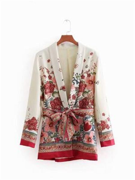 

2018 women vintage outwear jacket, White;black