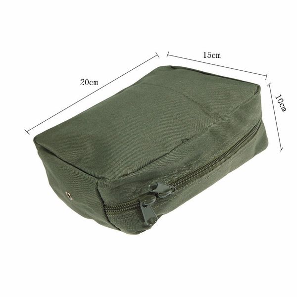 

Waterproof nylon tactical molle y tem wai t bag medical military fir t aid nylon ling pouch durable