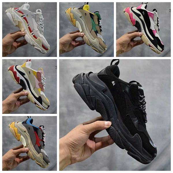 

2017 новый представляет новый тройной s кроссовки, Высокая мода Spec тренеры, обувь дл