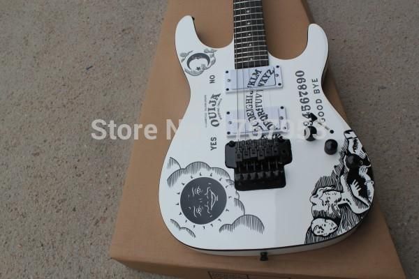 

factory custom shop 2015 custom white e s p kh-2 kirk hammett ouija white electric guitar