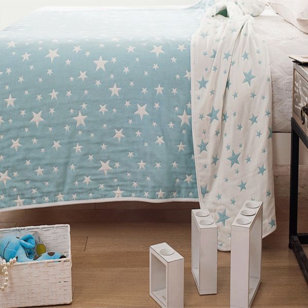 

2018 household products cotton five layers blanket blanket summer 150 * 200cm, 180x220cm bedding sofa portable bedding