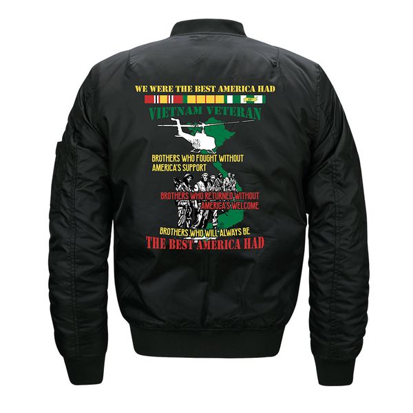 

2018 new design plus size bomber jacket men one ma1 mens pilot jackets fashion baseball uniform coat jaqueta masculina, Black;brown