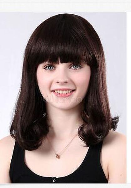 

fashion new fancy brown curly cosplay women's hair wig, Black;brown
