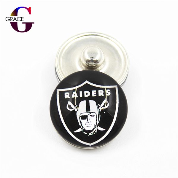 

20 шт. / лот стеклянная футбольная команда оснастки кнопки подвески подходят 18 мм diy имбирь оснастки браслет ожерелье для женщин ювелирные, Golden;silver