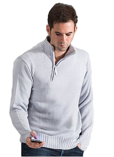 

watch dogs light grey knitted sweater hoodie cosplay costume, Black