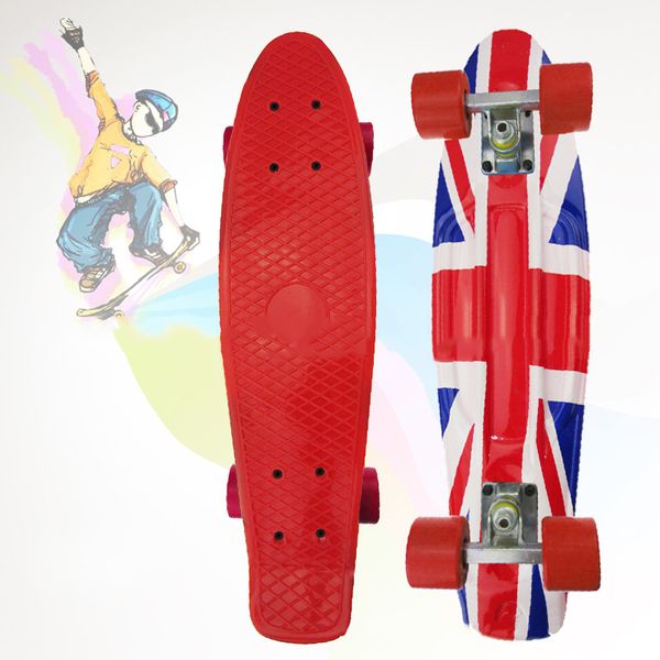 

peny board printed mini skateboard skate scooter skateboarding board 4 wheel skates longboard truck skate cl 93