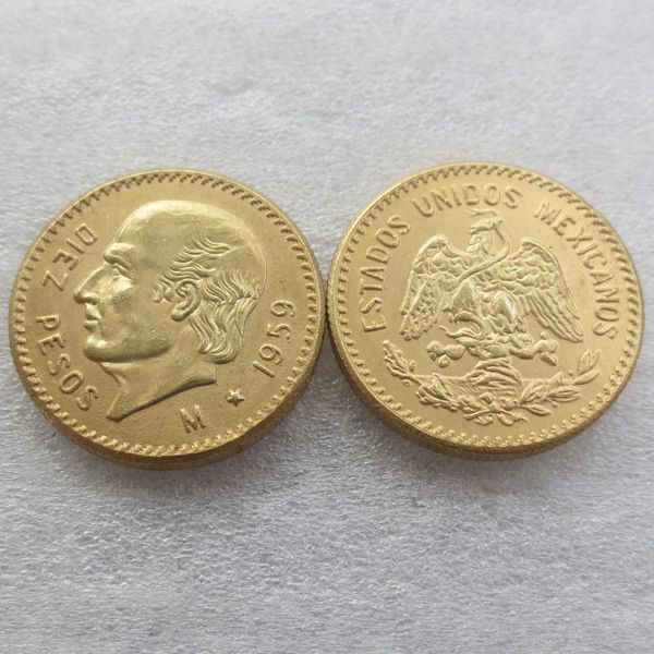 

Высокое качество 1959 Мексика 10 песо золото копия монеты продвижение дешевые завод