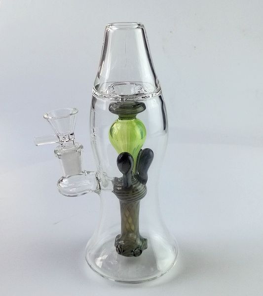 2018 En Yeni Lav Lambası Bong Benzersiz Heady Cam Perc Beher Bongs Renkli Suyu Boruları Lav Lambası Şişe Yağ Dab Kuleleri Wax gör dabber Nargile