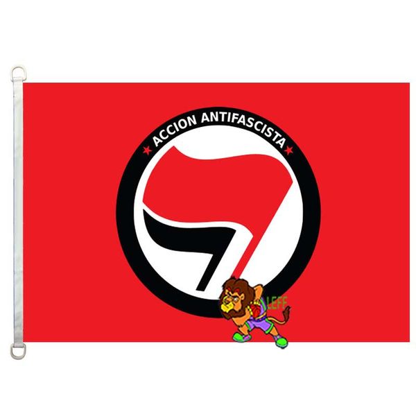 

accion antifacista flag,90*150cm ,100% polyester, banner,digital printing