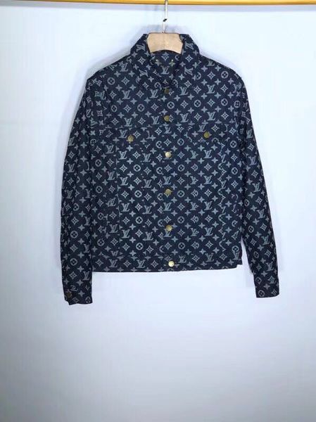 

2018 Europe Paris Autumn Winter 2018 autumn winter victory jeans jacket is made of jacquard as an old cowboy coat