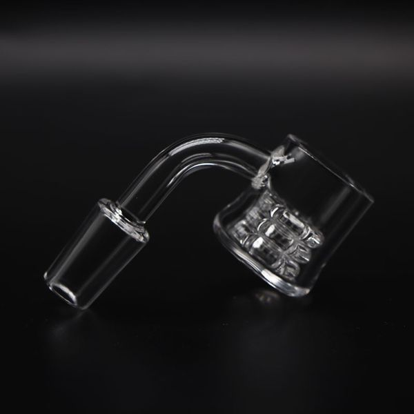 3 mm XL Quarz Evan Flat Top Shore Banger mit Getriebeeinsatz männlich weiblich Evan Shore Banger Quarznägel für Wasserglas-Bongs-Rig