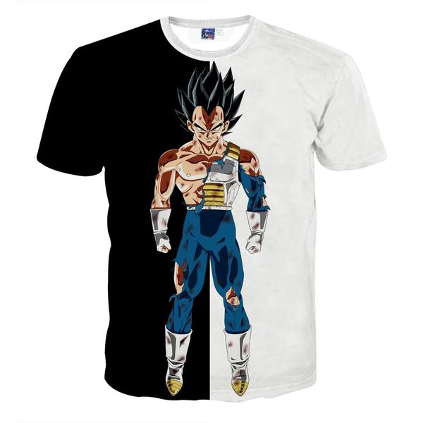 

3D футболки Dragon Ball Z Гоку аниме супер Saiyan печатных мужские женские футболки цвет ср