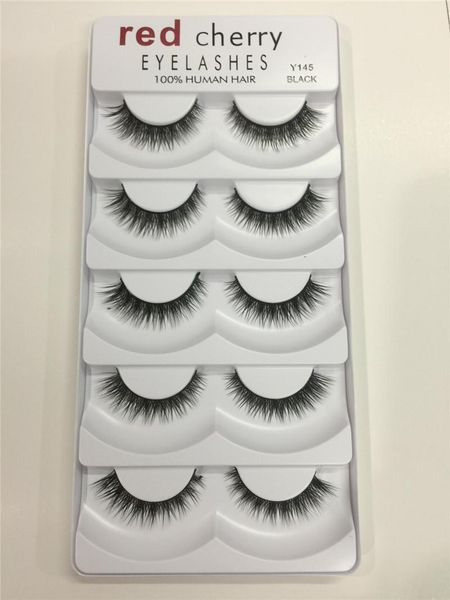 

makeup red cherry false eyelashes 5 pairs/pack 8 styles natural long professional makeup big eyes dhl shipping