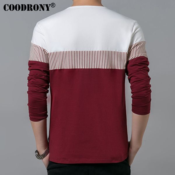 

o-neck male t -shirt spring summer new long sleeve o -neck t shirt men brand clothing fashion patchwork cotton tee, White;black