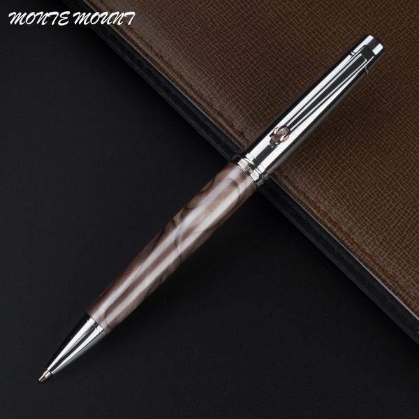 

monte mount metal gel pen high quality silver and diamond clip ballpoint pen business & school supplies hot, Blue;orange