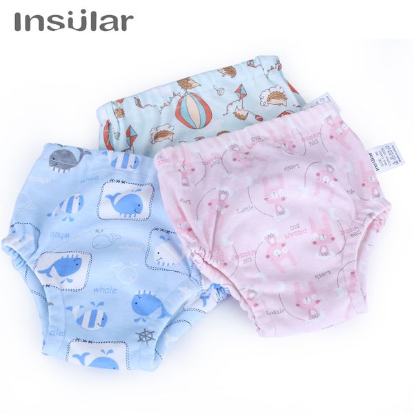 

insular baby training pants 2pcs baby diaper reusable nappy washable diapers cotton learning pants kids wear