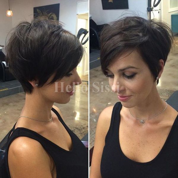 New Haircuts Full Lace Human Short Hair Wigs For Black Women