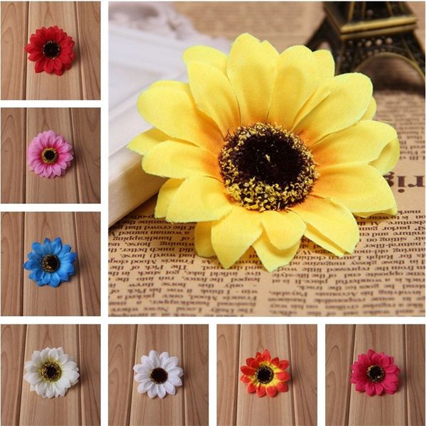 

8 colors diy handwork simulation sunflower hand-made sunflower sunflower shape head flower home decoration t3i0321