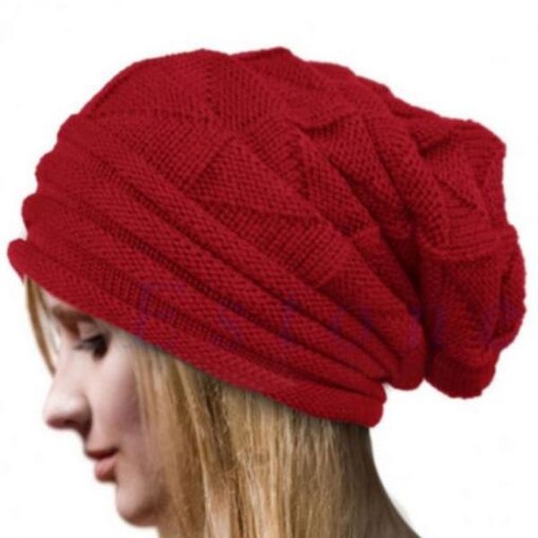 

date chaude hommes femmes tricot bonnet chapeau chaud ski chic casquette crÃ¢ne frais mode automne fille, Blue;gray
