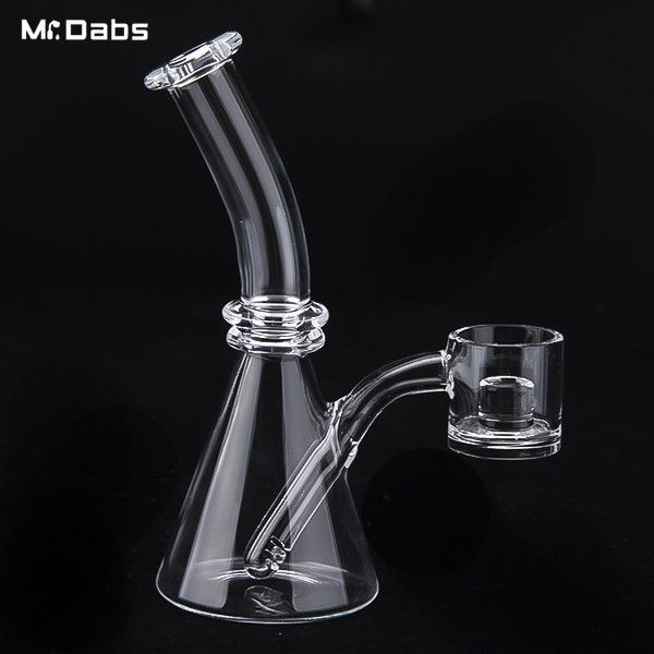 Quarzbecher Mini-Bongs Rauchzubehör mit dickem Boden Ractor Core Banger Nails Wasserpfeife Dab Rig online