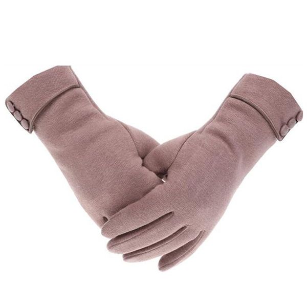 

autumn winter women skiing gloves cotton warm thermal ski gloves for hiking snowboard camping solid female mittens multicolor