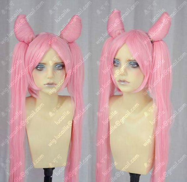 Parrucca da festa per cosplay di Sailor Moon Sailor Chibi moon / Small`Lady / Black`Lady