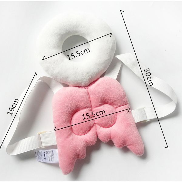 

baby head protection pad toddler headrest pillow baby neck back cushion cute angle wings nursing drop resistance pillow