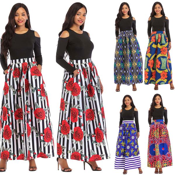 

Plus size S-XXL Women Casual Party Evening Fall Long Sleeve A-line Long Dress Two Piece