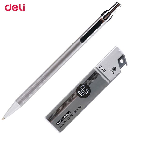 

deli mechanical pencil set kawaii school office supply student stationery artist paint press automatic pencil for kids writing