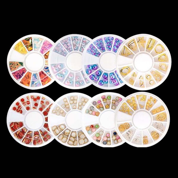 

8 colors nail rhinestones 4mm 5mm 6mm acrylic nail art rhinestones decoration for uv gel phone lapdiy tools, Silver;gold