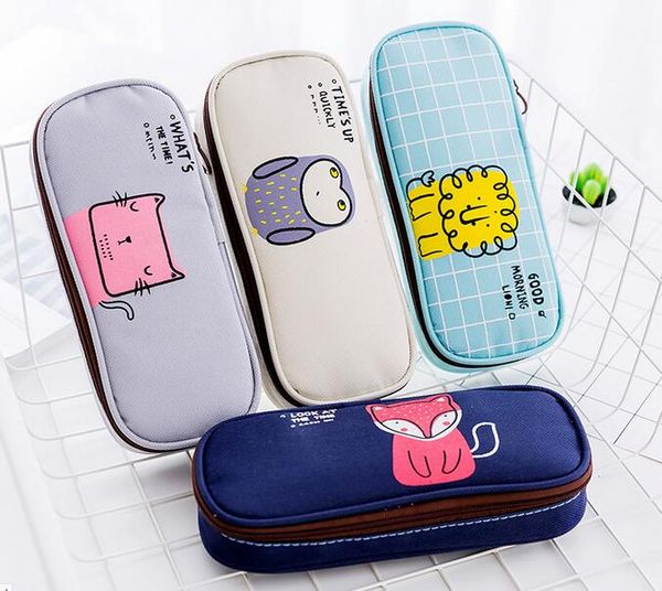 

популярные многофункциональный школа пенал сумки большой емкости холст ручка занавес коробка для мальчика девочка дети подарок канцелярские