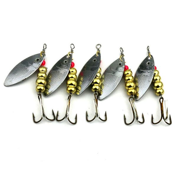 

5pcs lures spinners ,spinnerbaits ,spoons trout spinner kit metal fishing spoons bait 7cm blade spinner baits11g false baitfishing lures b