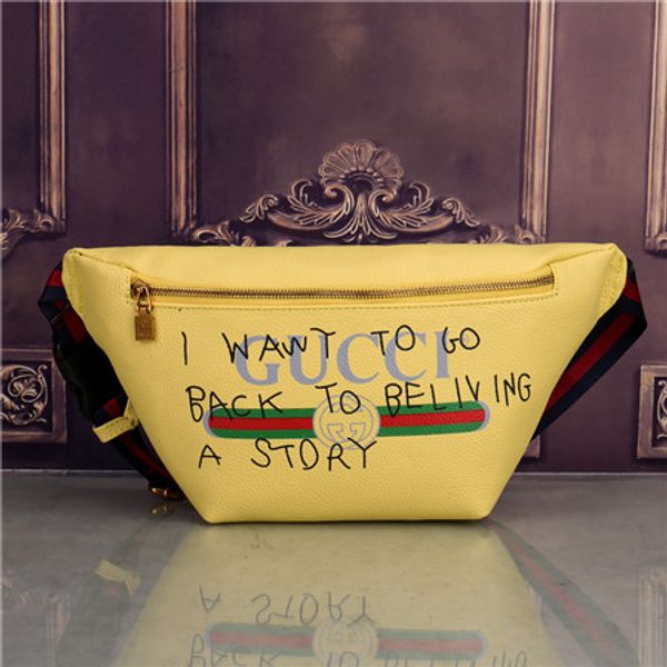 

2018 новые карманы с принтом M, мужские и женские наклонные карманы большой емкости