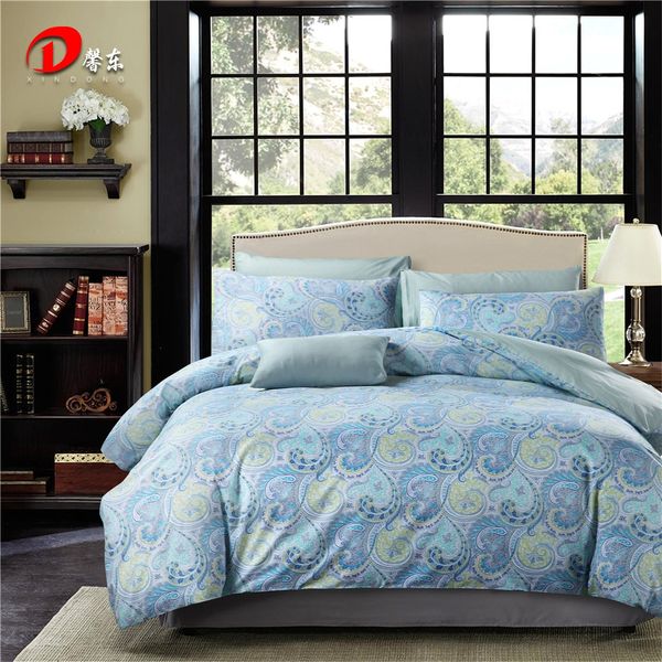 

luxury bed cover set 4pcs bedspread pastoral linen egyptian cotton bedding set quilt beding pillowcase high end duvet cover