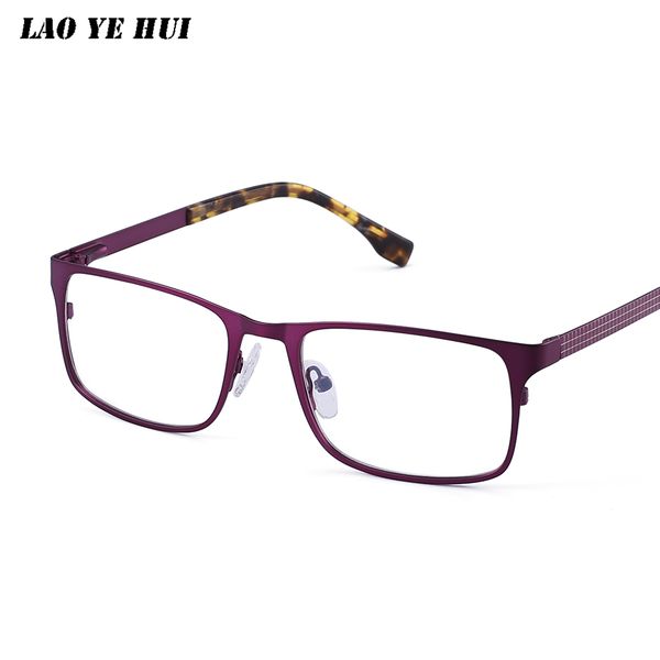 

lao ye hui fashion woman full-rim eyeglasses frame brand designer business men frame ac glasses with alloy on legs cr7003, Silver
