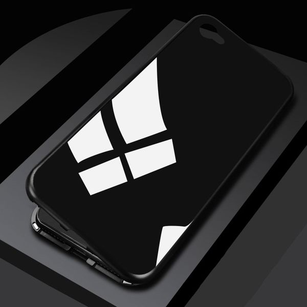 

latest magnetic adsorption flip for iphone xs max magnetic cover tempered glass back cover metal bumpers for goophone phone case