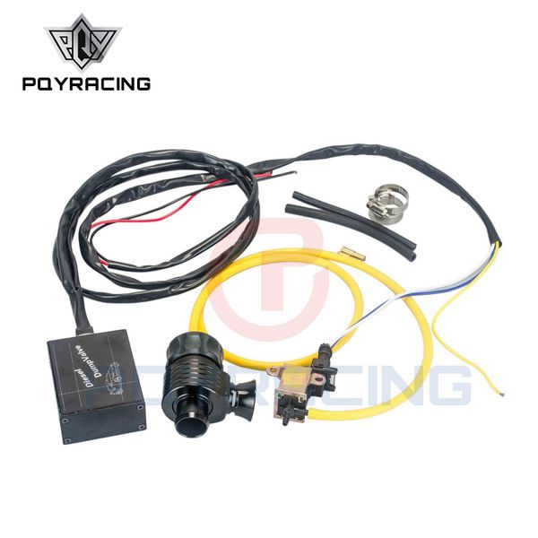 PQY RACING - Nova Válvula Gasolina Elétrica Diesel Com Bico Exterior / Válvula Diesel Dump / Diesel BOV com Buzina PQY5011W + 5743