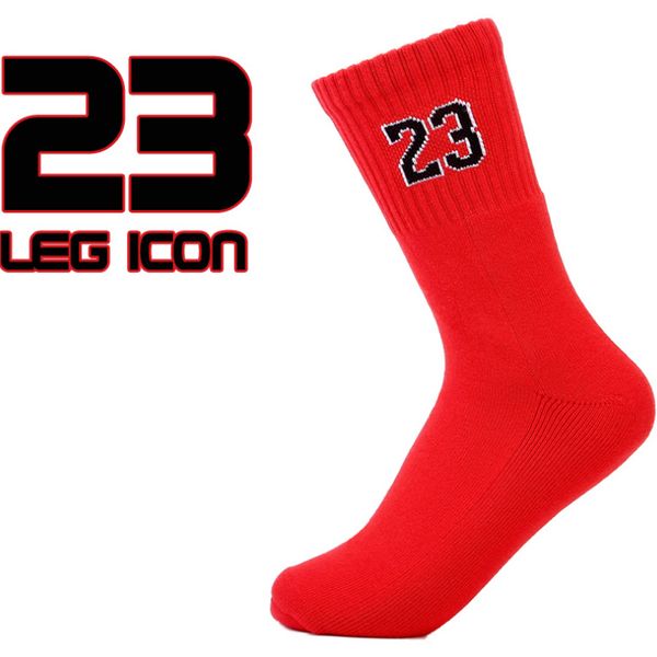 

2017 brand men's embroider socks cotton socks professional no. 23 elite basket thick terry male, Black