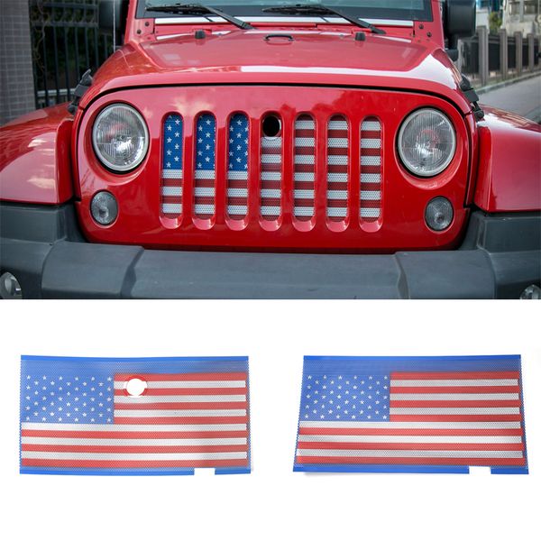 Car Flat Insect Mesh Proof Net Usa Flag Designs For Jeep Wrangler 2007 2017 Car Interior Accessories New Arrival High Quality Cute Accessories For