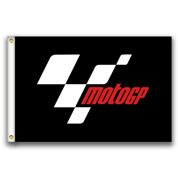 

good flag]motogp flags 3x5ft 150x90cm 100% polyester,canvas head with metal grommet,used indoors or outdoors