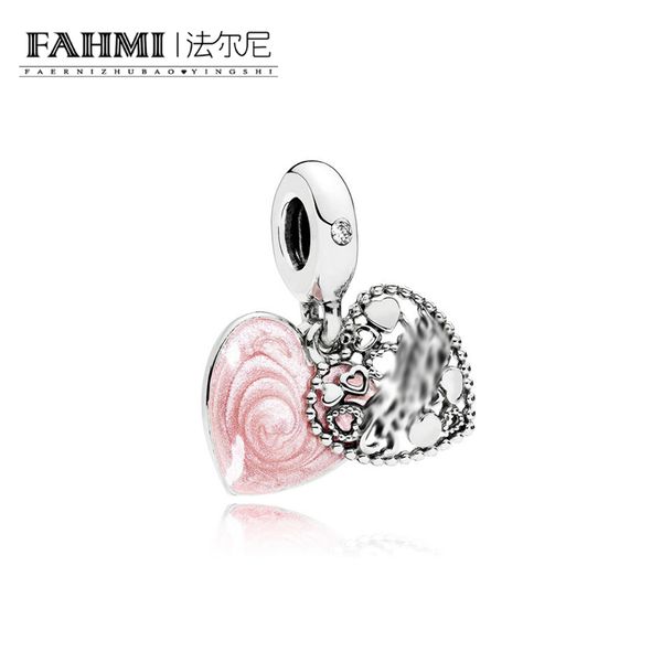 

fahmi 100% 925 sterling silver 1:1 original 796459en28 authentic temperament fashion glamour retro pendant wedding women jewelry, Black